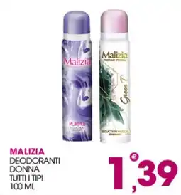 Rosa Cash Malizia deodoranti donna offerta