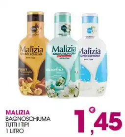 Rosa Cash Malizia bagno schiuma offerta