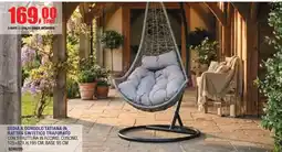 Self Sedia a dondolo Tatiana in rattan sintetico traforato offerta