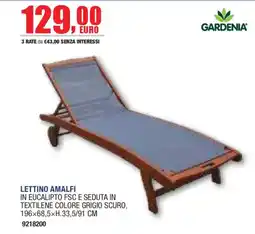 Self Lettino Amalfi Gardenia offerta