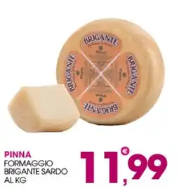 Rosa Cash Pinna formaggio brigante sardo offerta