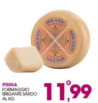 Rosa Cash Pinna formaggio brigante sardo offerta