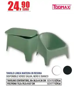 Self Tavolo linea materia in resina offerta