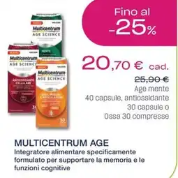 BENU Farma Multicentrum Age Science offerta