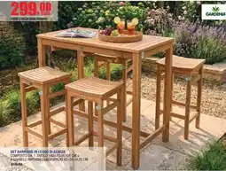 Self Set barrique in legno di acacia Gardenia offerta