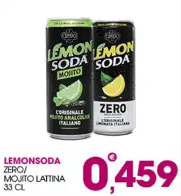 Rosa Cash LemonSoda Zero/Mojito offerta