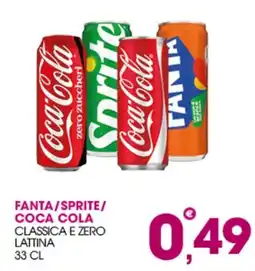 Rosa Cash Fanta/Sprite/Coca Cola classica e zero offerta