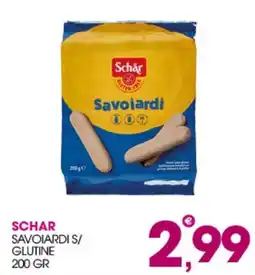 Rosa Cash Schar Savoiardi s/glutine offerta