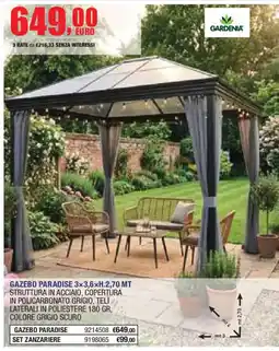 Self Gazebo Paradise offerta