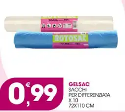 Rosa Cash Gelsac sacchi per differenziata offerta