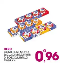 Rosa Cash Hero confetture mono escluso miele/frutti di bosco/mirtillo offerta