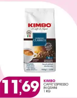 Rosa Cash Kimbo Caffè Espresso in Grani offerta