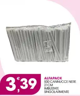 Rosa Cash Alfapack cannucce nere offerta