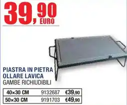 Self Piastra in pietra ollare lavica offerta
