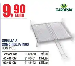 Self Griglia a conchiglia inox con piedi Gardenia offerta