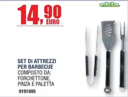 Self Set di attrezzi per barbecue Ekla offerta