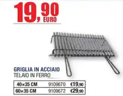 Self Griglia in acciaio telaio in ferro offerta