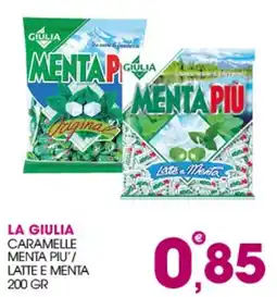 Rosa Cash La Giulia caramelle menta piu' / latte e menta offerta