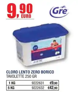 Self Cloro lento zero borico Gre offerta