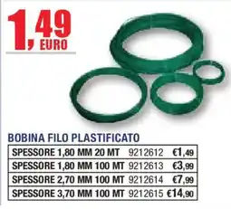 Self Bobina filo plastificato offerta
