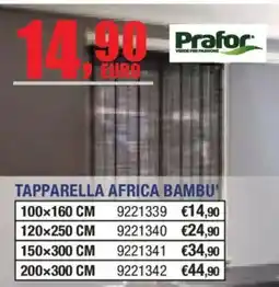 Self Tapparella Africa Bambu' Prafor offerta