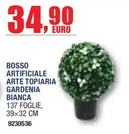 Self Bozzo artificiale arte topiaria gardenia bianca offerta