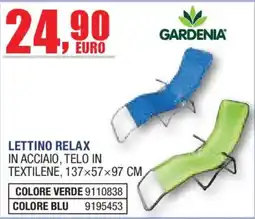 Self Lettino relax Gardenia offerta