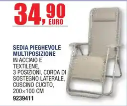 Self Sedia pieghevole multiposizione offerta