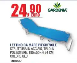 Self Lettino da mare pieghevole Gardenia offerta