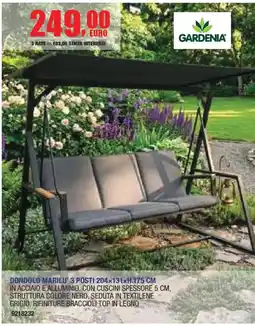 Self Dondolo Marilu' 3 Posti Gardenia offerta