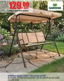Self Dondolo Roger 3 Posti Gardenia offerta