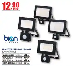Self Proiettore LED con sensore luce naturale bion lighting offerta