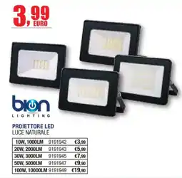 Self Proiettore LED luce naturale Bion Lighting offerta