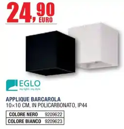 Self Applique Barcarola Eglo offerta