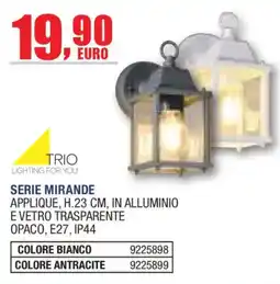 Self Trio applique serie mirande offerta