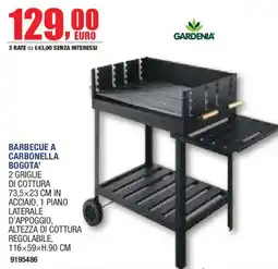 Self Barbecue a carbonella Bogota' Gardenia offerta