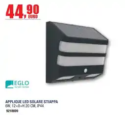 Self Applique led solare stiappa Eglo offerta