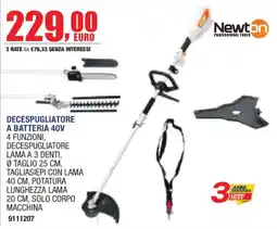 Self Decespugliatore a batteria 40V Newton offerta