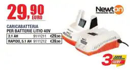 Self Caricabatteria Newton per batterie litio 40V offerta