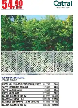 Self Recinzione in resina colore bianco offerta