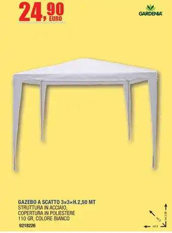 Gazebo a scatto Gardenia