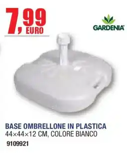 Self Base ombrellone in plastica Gardenia offerta