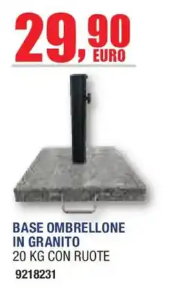 Self Base ombrellone in granito offerta