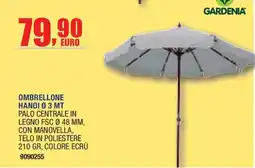 Self Ombrellone Hanoi Ø 3 MT Gardenia offerta