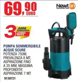 Self Pompa sommergibile acque scure Newton offerta