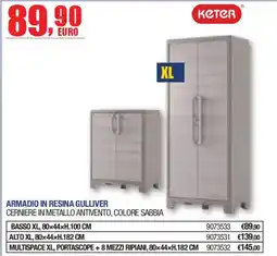Self Armadio in resina Gulliver Keter offerta