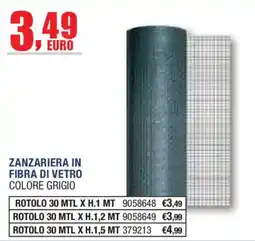 Self Zanzariera in fibra di vetro colore grigio offerta