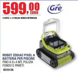 Self Robot Zodiac Pixel a batteria per piscine offerta