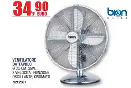 Self Ventilatore da tavolo Bion offerta