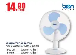Self Ventilatore da tavolo Bion Clima offerta
